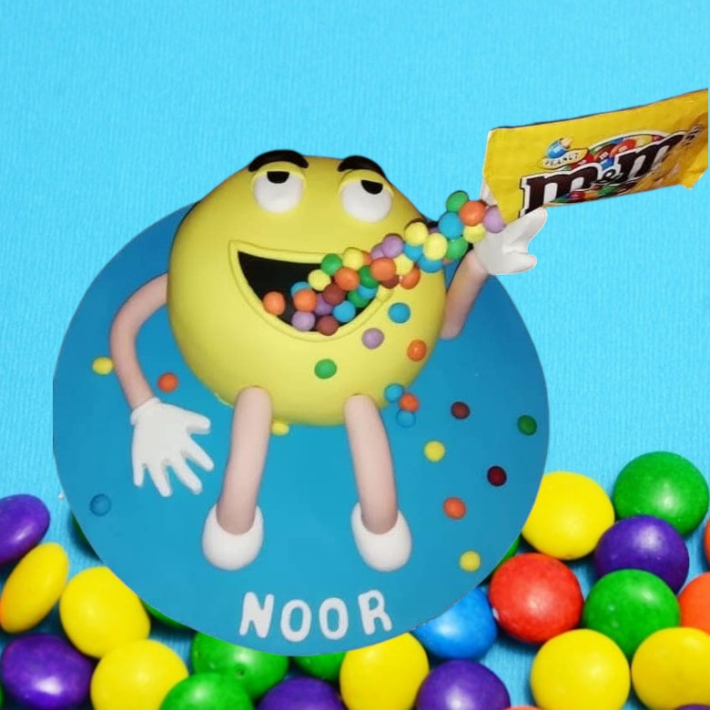 Vibrant M&M Character Anti Gravity Sculpture
