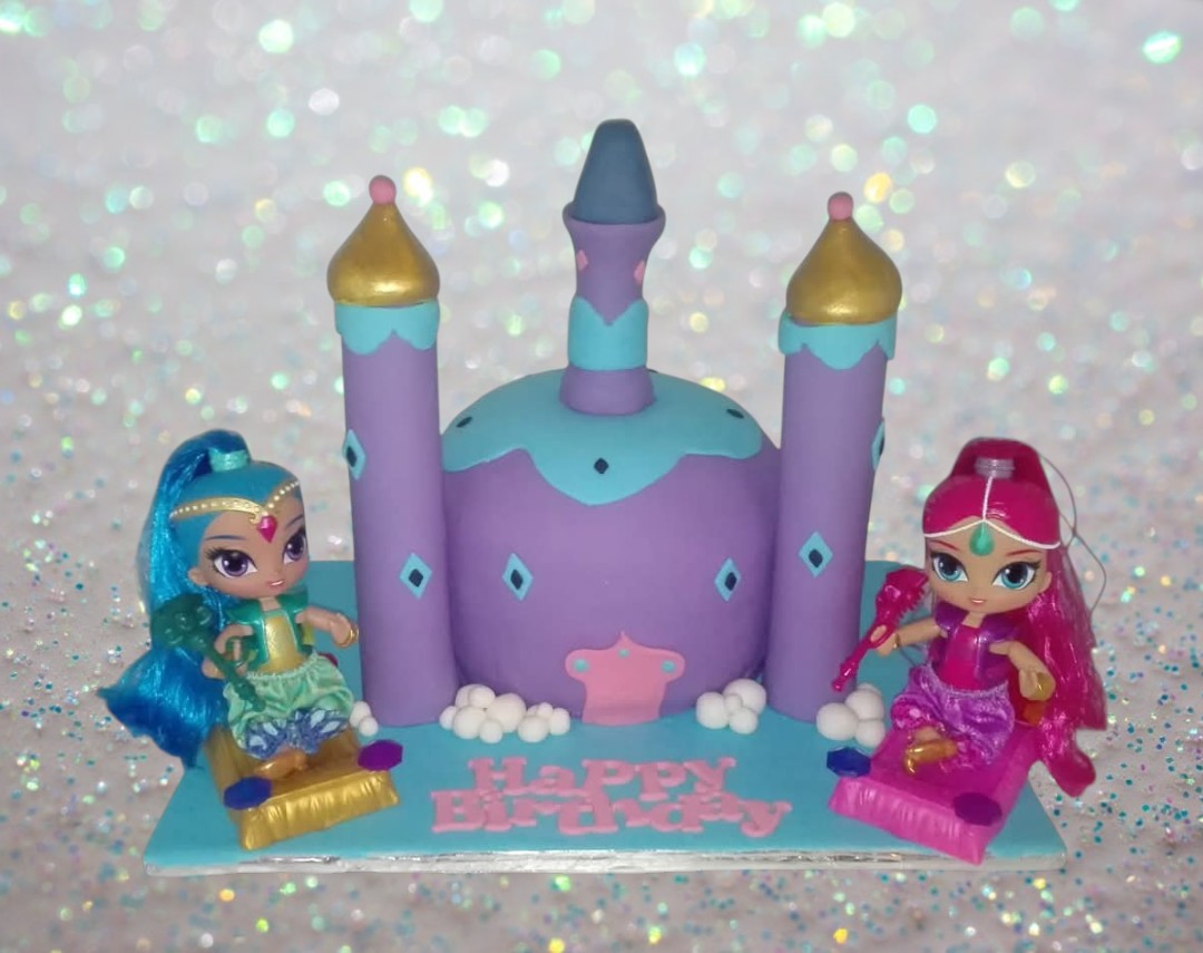 Magical Palace Shimmer and Shine Birthday Cake